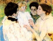 Mary Cassatt Women Admiring a Child Sweden oil painting reproduction